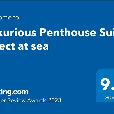 Luxurious Penthouse Direct On Sea Apartamento