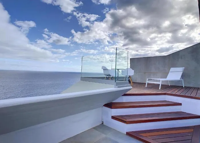 Luxurious Penthouse Direct On Sea Apartmán Caniço