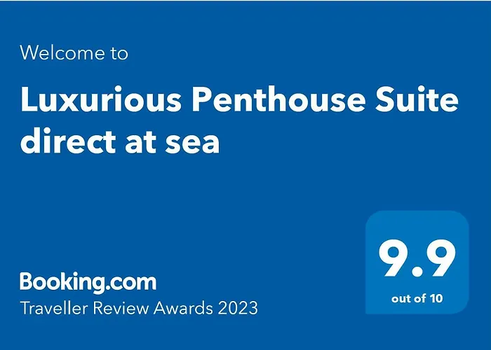 Luxurious Penthouse Direct On Sea Apartmán