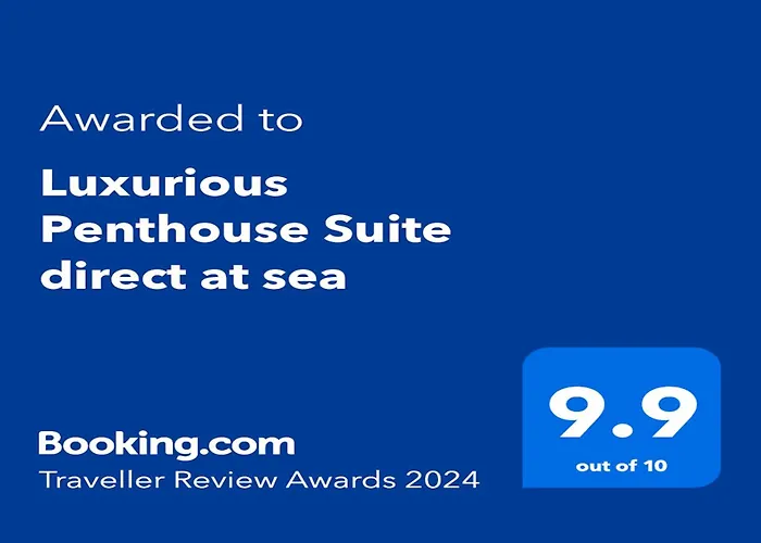 Luxurious Penthouse Direct On Sea Apartmán