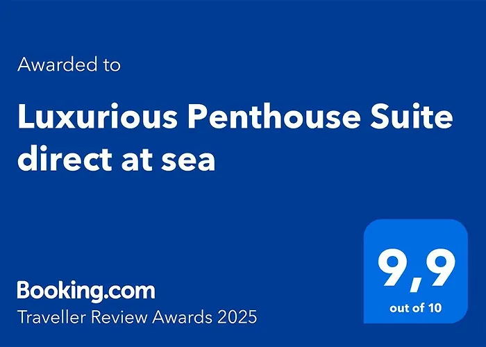 Luxurious Penthouse Direct On Sea Apartmán *